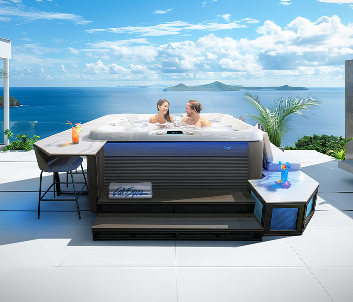Calspas hot tub being used in a family setting - National City